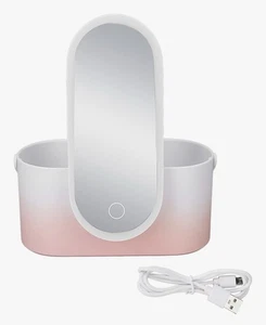 Tragbarer rosa LED Schminkkoffer NEU - Bild 1 von 5