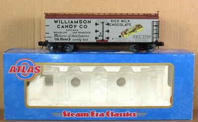 Atlas O 8118-1 Williamson Candy Co. - Chocolate 40' Madera Frigorífico Coche Calibre O Nuevo en Caja Foto 1 de 4