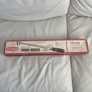 SEARS CRAFTSMAN 9-44481 TORQUE WRENCH, 1/2" DRIVE, 0-100 FT-LB WITH ORIGINAL BOX - Picture 1 of 6