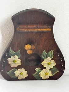 Vintage Wooden Door Harp - Handcrafted Musical Folk Art Decor - Picture 1 of 4