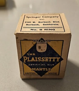 VINTAGE PLAISSETTY KUNSTSEIDE MANTEL BOX UND MANTEL - Werbung  - Bild 1 von 8
