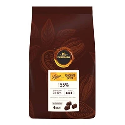 KG 4 CIOCCOLATO PERUGINA LUISA FONDENTE EXTRA SENZA GLUTINE IN CUBETTI