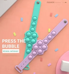 Orologio Pop It Braccialetto Fidget Silicone Giocattolo Spingere Bolla Sollievo Stress Bambini Regalo - Foto 1 di 44