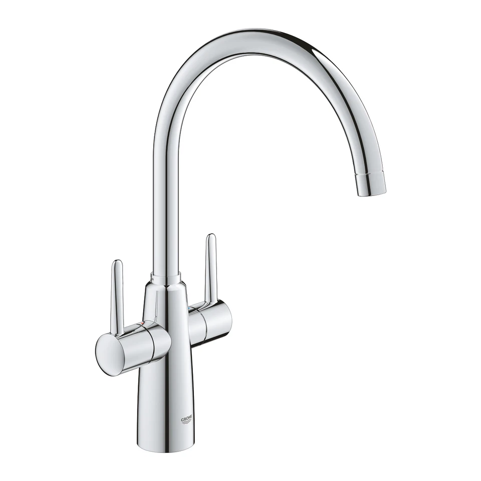 GROHE 30189000 Ambi Monobloc Two Handle Kitchen Sink Mixer Tap - Chrome - Image 1 of 1