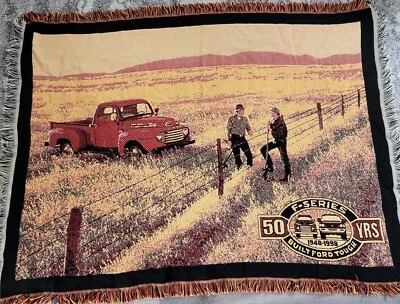 Manta tapiz Ford serie F 50 años 1948-1998 - 42" x 56"  Foto 1 de 4