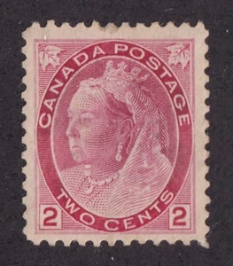 MATT'S STAMPS SCOTT CANADA #77 QUEEN VICTORIA 2-CENT 1899 ISSUE, MH CV$55 - Picture 1 of 3