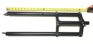 26" x 4.0 Triple Tree Fat Tire Beach Bicycle Fork 1 " threadless Disc Black - Picture 1 of 4