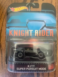 🏁 HOT WHEELS 2014 Retro Entertainment Knight Rider KITT Super Pursuit Mode 🏁 - Picture 1 of 1