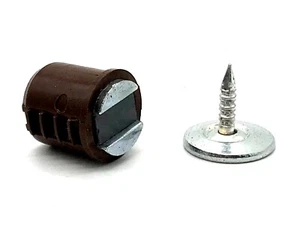 MAGNETIC CATCHES 12mm brown morticed cylinder magnet cupboard door catch (381) - Picture 1 of 7