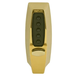 Bloqueo de botón pulsador Kaba Simplex 7102 70 mm PB - Imagen 1 de 1