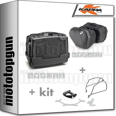 KAPPA VALIGIA KGR46N + BORSE LATERALI RA314 MONOKEY KAWASAKI NINJA 300 2014 14 Foto 1 de 2