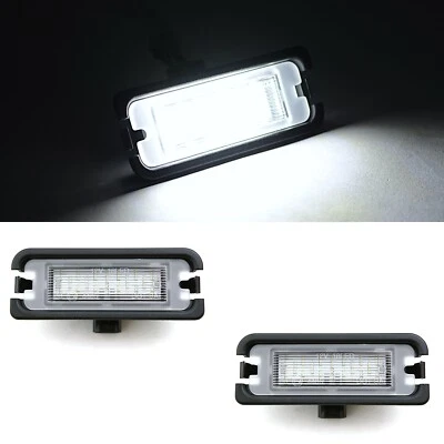 Par de bombillas de marco de matrícula trasera de luz LED blanca para Ford Mustang 2015-2017 Foto 1 de 4