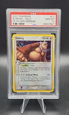 PSA 10 Gem Mint 2007 Pokemon Ex Power Keepers Slaking Holo 13/108 - Image 1 of 2