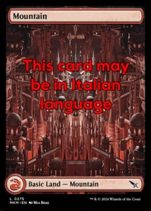 MTG MOUNTAIN 275 EXC - MONTAGNA - MKM X IT - MAGIC - Picture 1 of 1