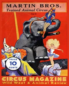 Decoration Poster.Home room art.Interior design.Martin Circus.Elephant show.7431 - Picture 1 of 1