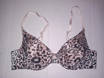 Maidenform Black and Beige Animal Print Women's Bra Sz Small - Image 1 of 2
