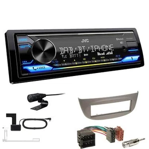 JVC KD-X472DBT Autoradio Bluetooth DAB+ für Renault Twingo II 2007-2014 hellgrau - Bild 1 von 6