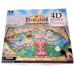 Disneyland Park 4D 750 PIECES/50 Bldgs Puzzle Complete - Picture 1 of 13