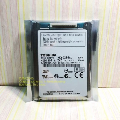 Toshiba 60GB (MK6028GAL)1.8 "CE hard drive for Sony video /camcorder - Image 1 of 4