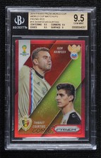 2014 Prizm World Cup Matchups Red /149 Thibaut Courtois Igor Akinfeev vs BGS 9.5
