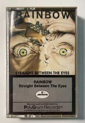 RAINBOW Straight Between the Eyes  - Cassette Tape - Ritchie Blackmore Hard Rock - Image 1 of 4