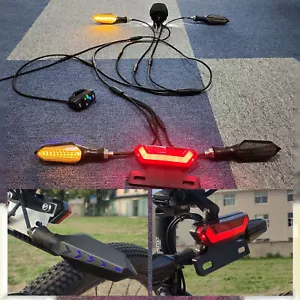 36V/48V/60V E-bike Headlight Front Rear Turn Signal Light Set with Mount Bracket - Picture 1 of 15