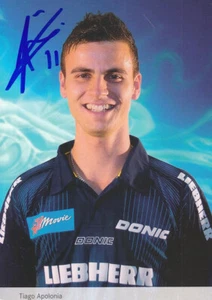 Tiago Apolonia-Portugal, Gold Euro 2014 Table Tennis, TTF Ochsenhausen, Original! - Picture 1 of 1