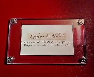 Edwards A Park (1808-1900), American Congregational theologian, Signed Signature - Picture 1 of 1