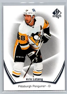 2021-22 SP Authentic #77 Kris Letang Pittsburgh Penguins - Picture 1 of 2