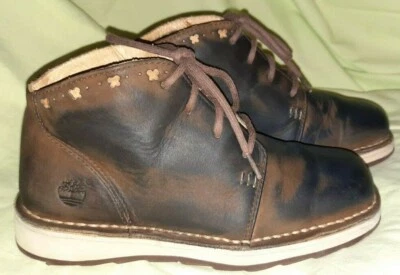 TIMBERLAND SMART braune LEDER-Schuhe Gr.33 Jungen/Mädchen - Bild 1 von 4