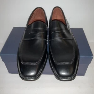 Mocasín de cuero de centavo Charles Tyrwhitt negro para hombre talla 10 Reino Unido / 10,5 EE. UU. - Imagen 1 de 8