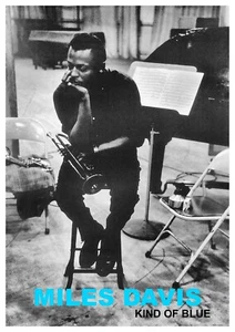 Reproduction Vintage Jazz Poster "Kind Of Blue" Poster, Home Wall Art, Size A2 - Bild 1 von 1