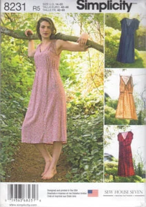 Sewing Pattern Simplicity 8231 Sew House Seven Dress in Two Lengths - Picture 1 of 1