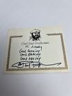 PAUL PRUDHOMME Authentic Signed Autographed Card Chef Creole K-Paul's Kitchen