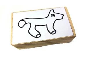Stempel Motivstempel Kalle Fux Hund Fuchs Holz Handarbeit 3 5x1 8cm - Picture 1 of 5