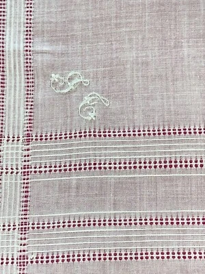 Ancien  grand mouchoir en linon, jours et dentelle, mono " FT" 49 cm x 47 cm N°1 - Photo 1/4