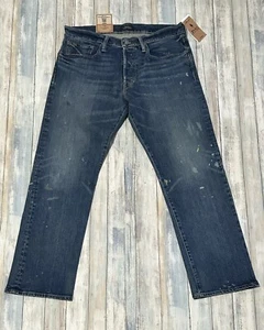 Polo Ralph Lauren Paint Splatter Classic Fit Stretch Denim Jeans NWT Men 32 x 30 - Picture 1 of 6