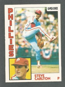 1984 OPC O-Pee-Chee Baseball Steve Carlton #214 Philadelphia Phillies
