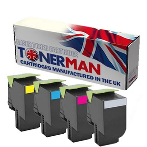 Toners for Lexmark CX410 CX510 Full Set UK Reman. - Picture 1 of 5