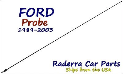 1989-2003 Ford Probe - 32" Black Stainless AM FM Antenna Mast - Image 1 of 2
