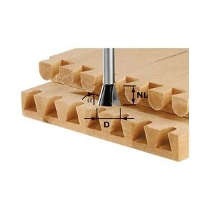 Festool HW S8 D20/17/15° Grat- Zinkenfräser 20 x 17 x 49 x 8 mm 15° ( 490996 ) - Bild 1 von 3