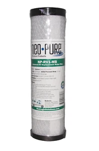 Neo-Pure NP-RV1-MB Replacement RV Water Filter Slimline Standard Housing 5 mic - Picture 1 of 3