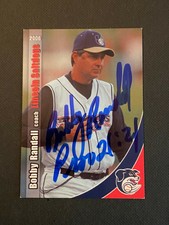 Bob Randall Signed 2006 Grandstand Card Auto Lincoln Saltdogs Autograph COA