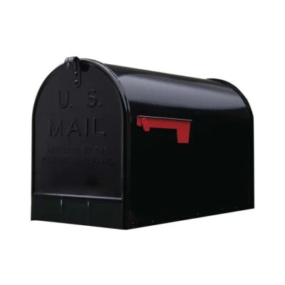 Stanley Extra Large Steel Post Mount Mailbox Black - Image 1 of 4