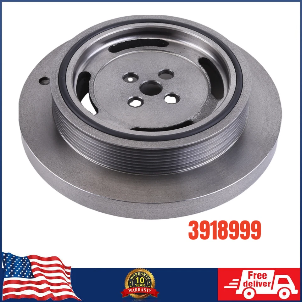 DAMPER RUBBER VIBRATION Balance For Dodge Ram 5.9 Cummins 98-02 VP44 24V 3918999 - Image 1 of 4