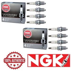 NGK 3951 V-Power Premium Plugs Set of 8 for Buick Cadillac Chevy GMC Ford Mazda - Picture 1 of 1