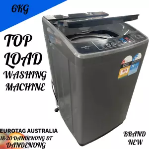 EUROTAG 6kg Top Load FULL AUTOMATIC Washing Machine GRAPHITE COLOUR BRAND NEW - Picture 1 of 8