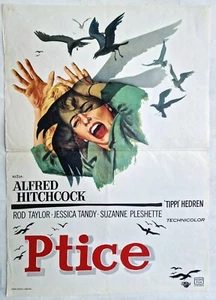 DIE VÖGEL ALFRED HITCHCOCK 1960er TIPPI HEDREN JESSICA TANDY YUGO FILMPLAKAT - Bild 1 von 2