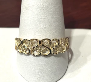 14K Yellow Gold Filigree Band Ring Size 12     2.3 Grams - Picture 1 of 6