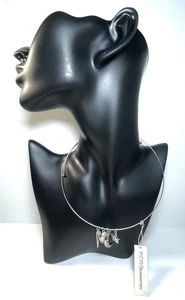 Neu mit Etikett $ 24 BCBGeneration BCBG Silber Strass Halskette/Halsband Stern Mond Schmuck - Bild 1 von 2